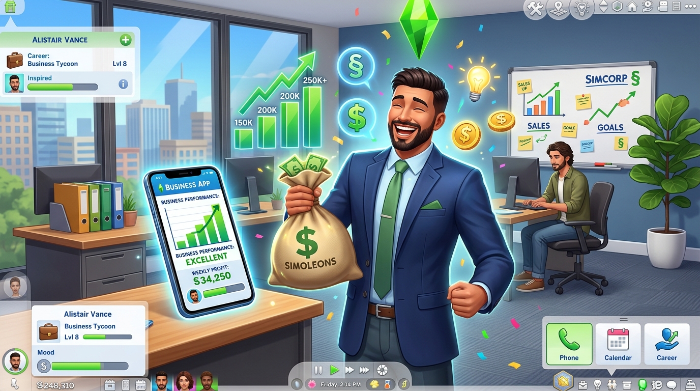 Cómo Aumentar la Habilidad de Empresario en The Sims 4