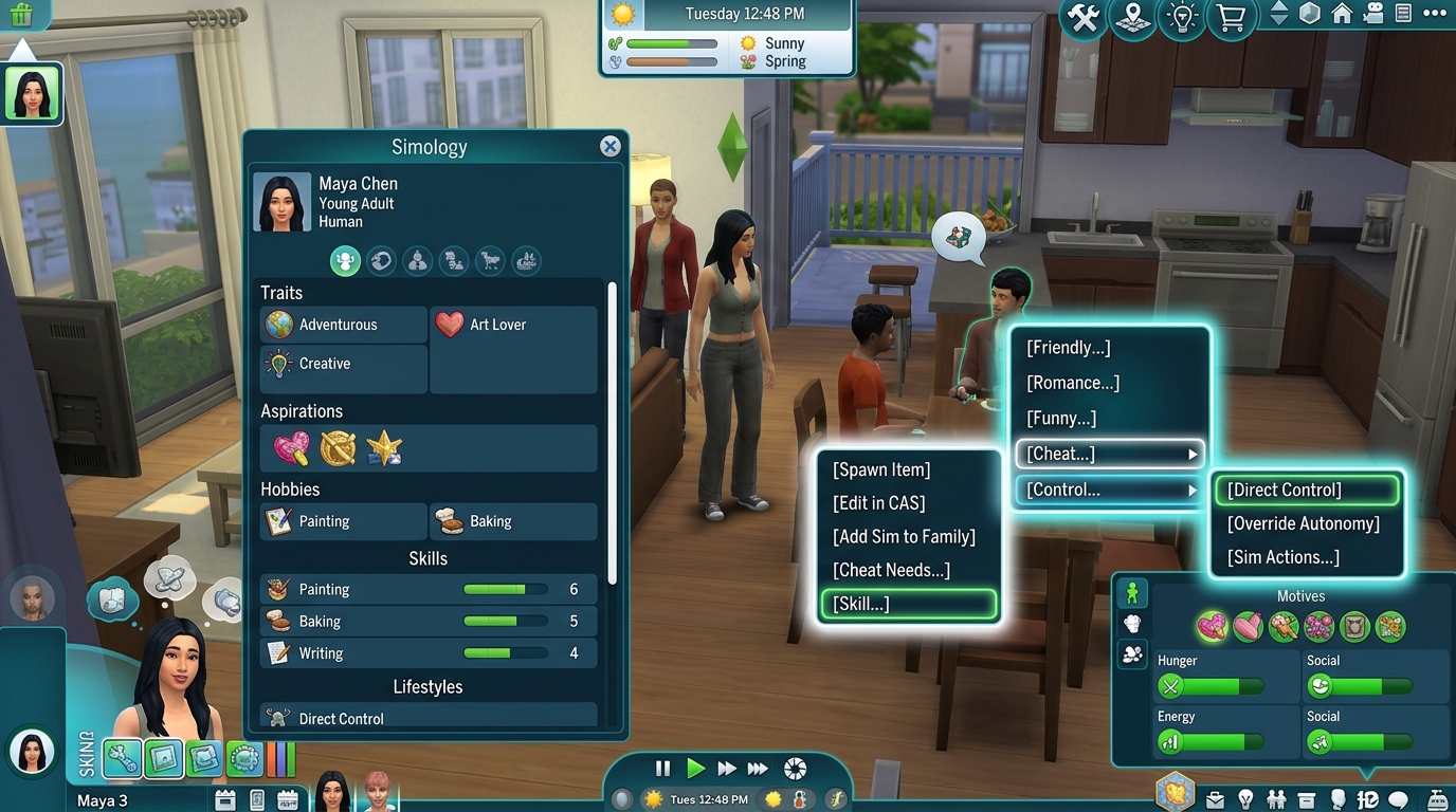 The Sims 4: Los Mejores Beneficios de la Mod UI Cheats Extension
