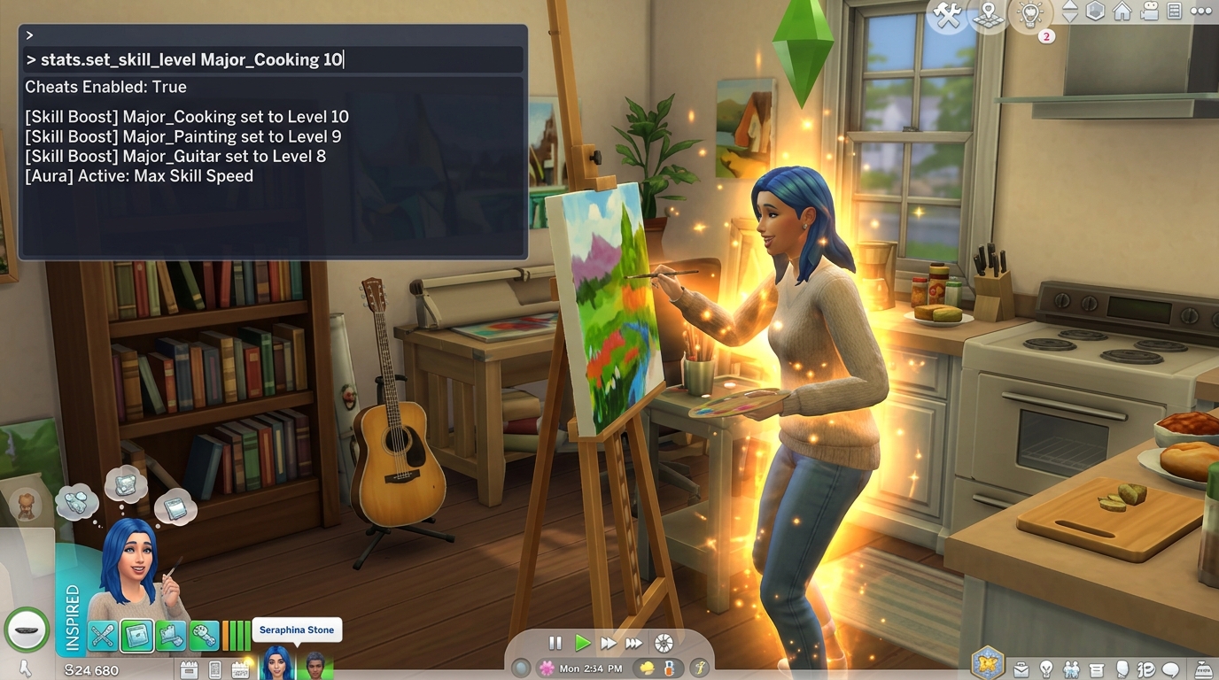 The Sims 4: All Skill Cheats