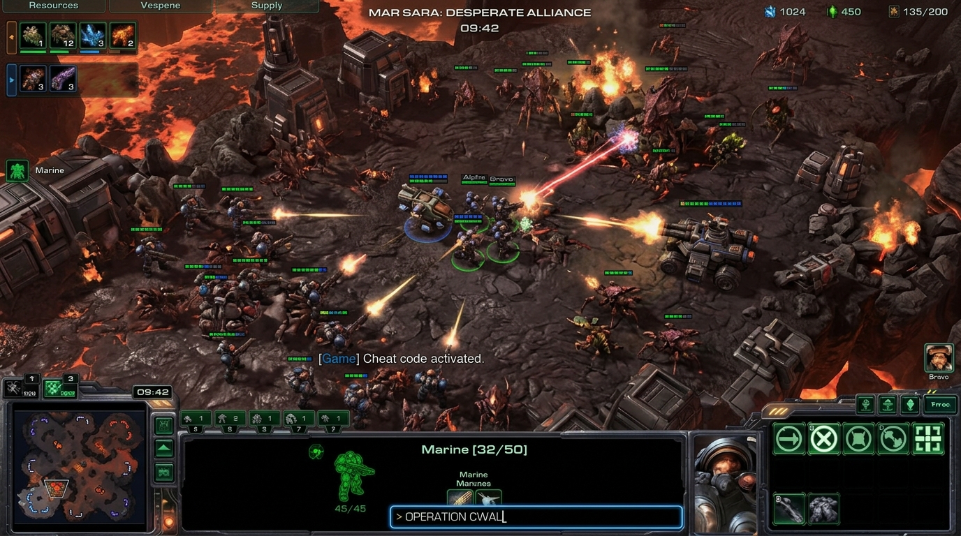 Todos los Códigos de Trucos de StarCraft 2