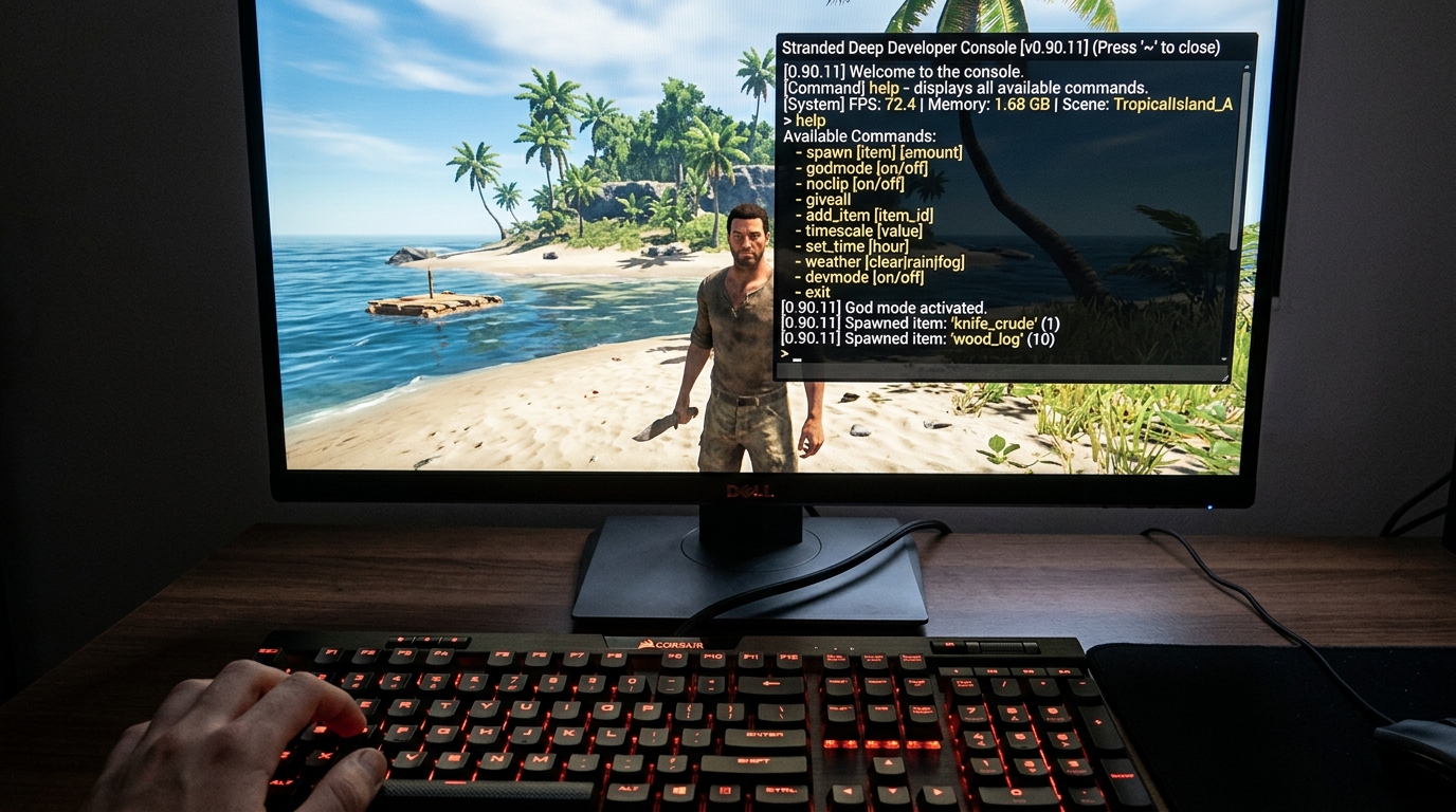 Stranded Deep: Todos los Comandos de Consola y Códigos Trucos