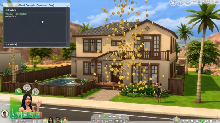 Código Motherlode en The Sims 4: Cómo usar y ganar 50,000 Simoleons