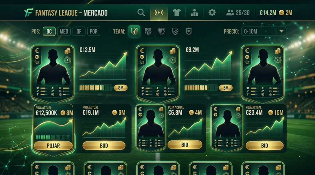 Puja ideal en Fantasy: qué es y cómo calcularla sin arruinar tu equipo